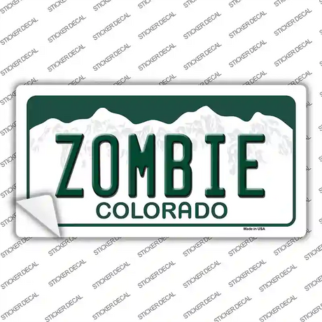 Zombie Colorado Novelty Sticker Decal