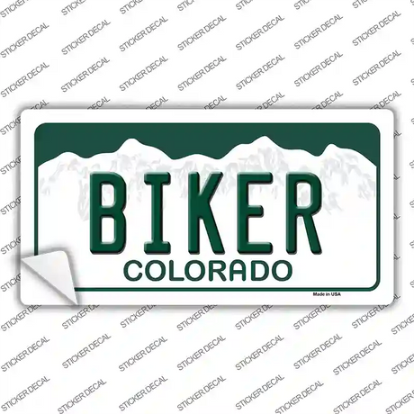 Biker Colorado Novelty Sticker Decal