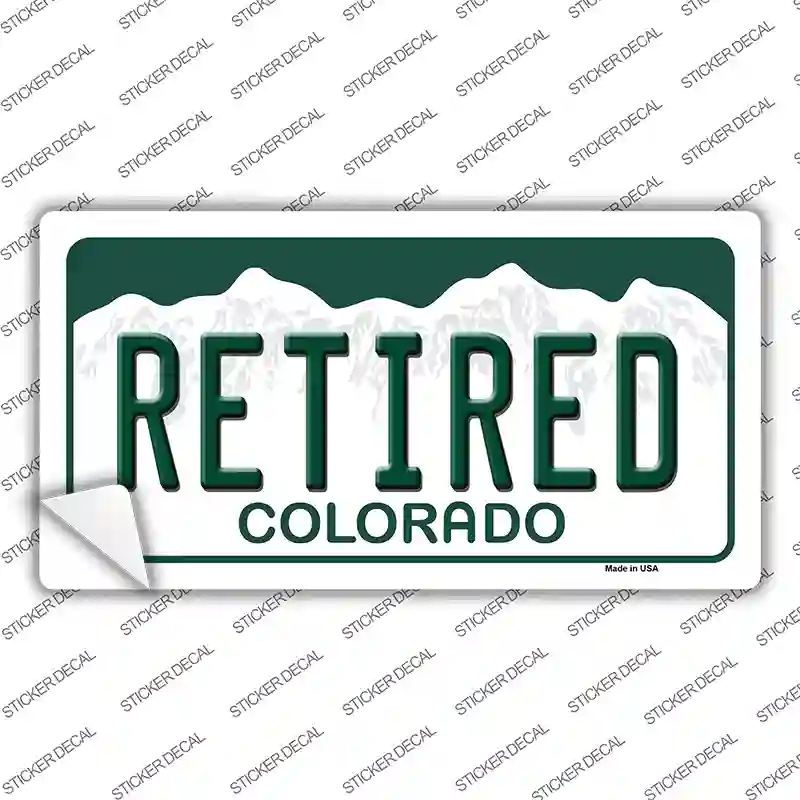 Retired Colorado Novelty Sticker Decal