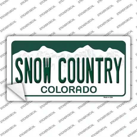 Snow Country Colorado Novelty Sticker Decal