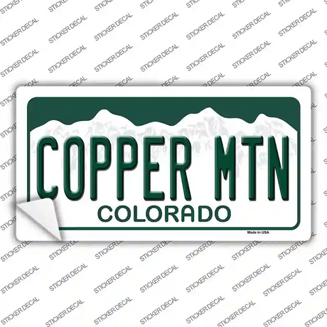 Copper Mountain Colorado Novelty Sticker Decal