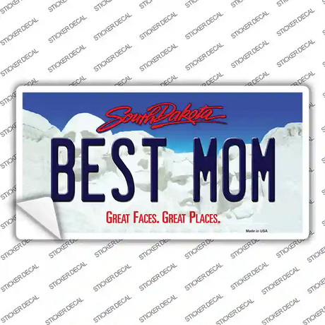 Best Mom South Dakota Novelty Sticker Decal