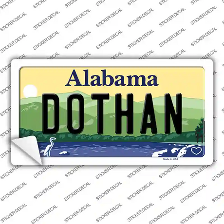 Dothan Alabama Novelty Sticker Decal