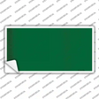Green Metallic Solid Novelty Sticker Decal
