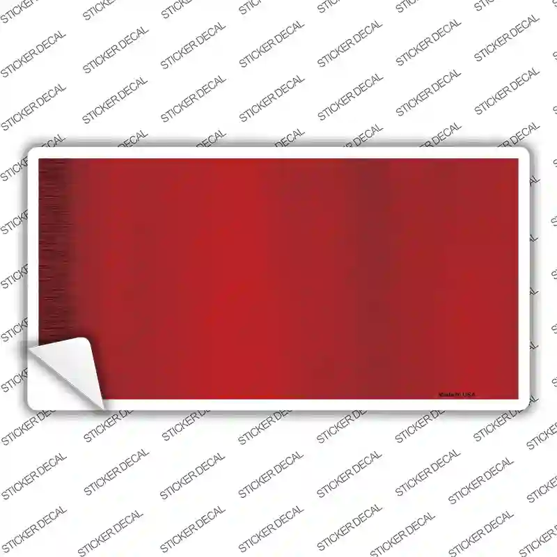 Red Metallic Solid Novelty Sticker Decal