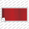 Red Metallic Solid Novelty Sticker Decal
