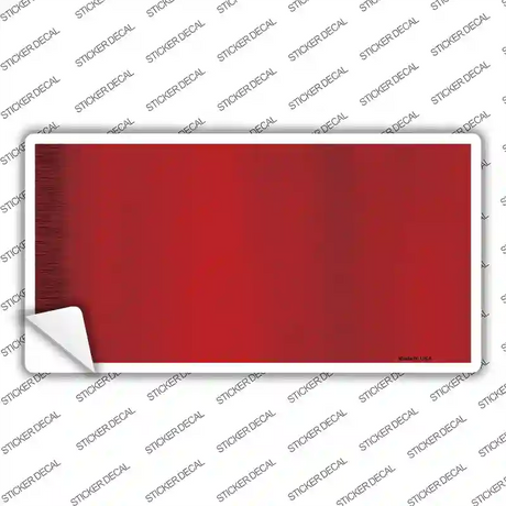 Red Metallic Solid Novelty Sticker Decal
