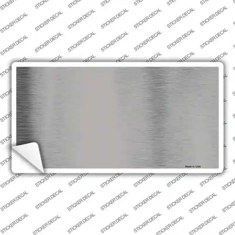 Grey Metallic Solid Novelty Sticker Decal