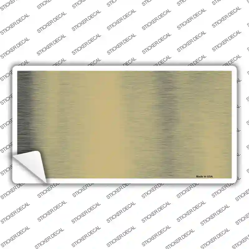 Gold Metallic Solid Novelty Sticker Decal