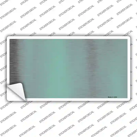 Teal Metallic Solid Novelty Sticker Decal