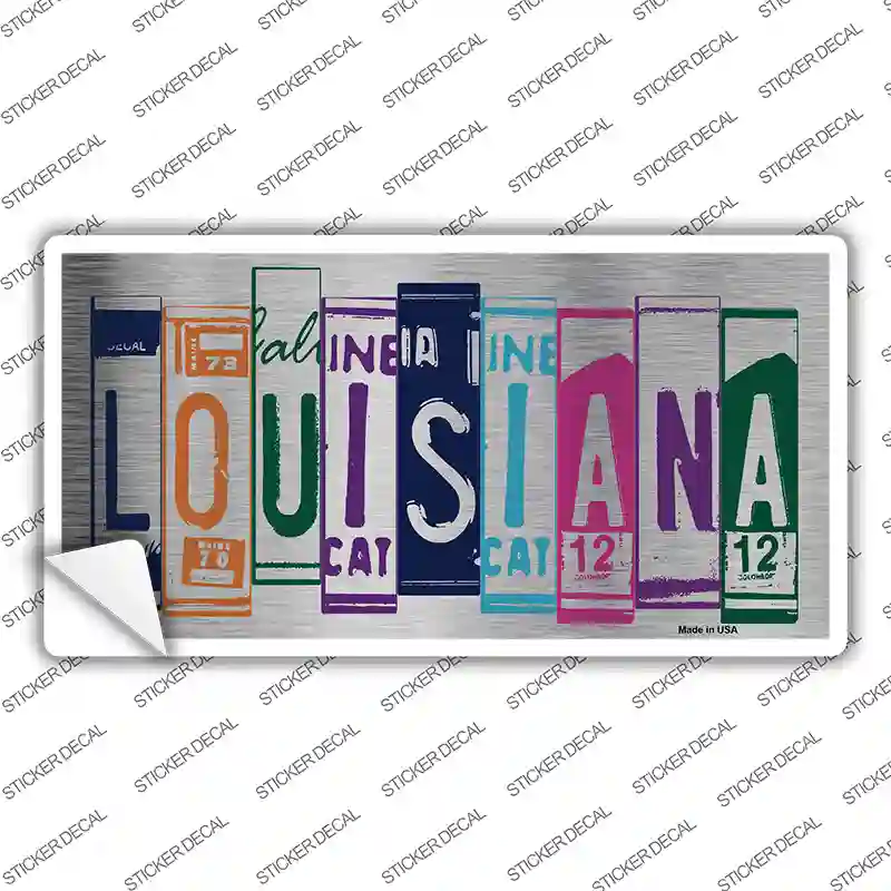 Louisiana Art Novelty Sticker Decal