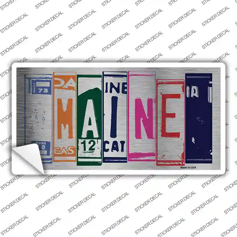 Maine Art Novelty Sticker Decal