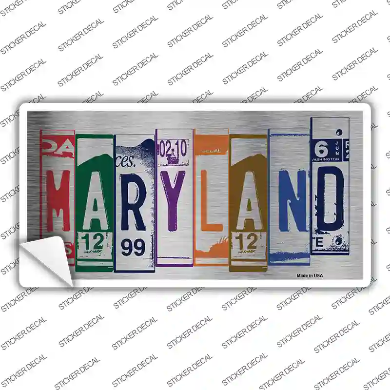 Maryland Art Novelty Sticker Decal