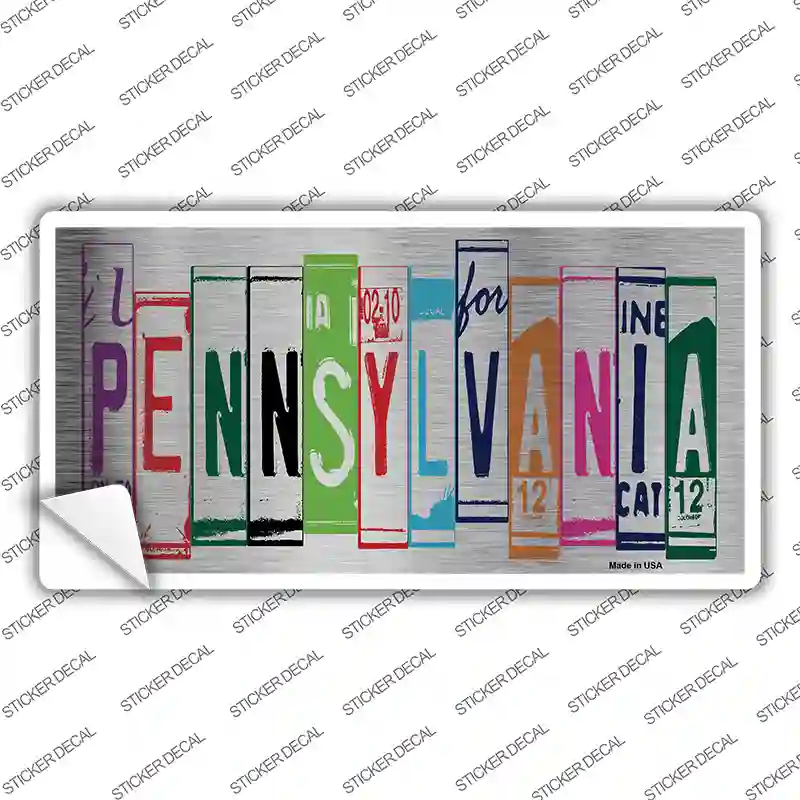 Pennsylvania Art Novelty Sticker Decal