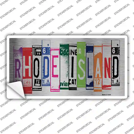 Rhode Island Art Novelty Sticker Decal
