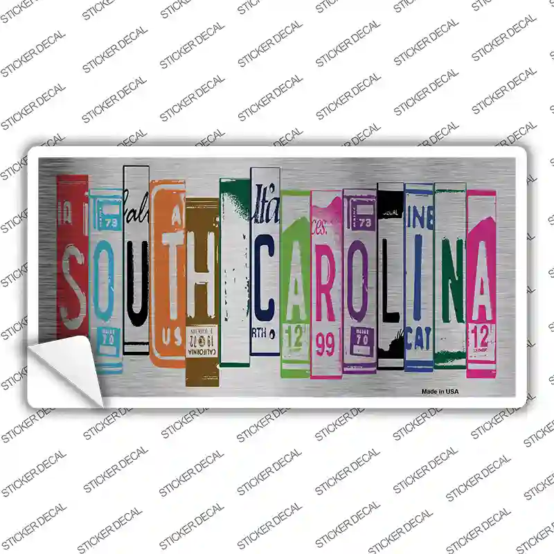 South Carolina Art Novelty Sticker Decal