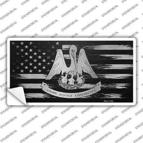 Louisiana Carbon Fiber Novelty Sticker Decal