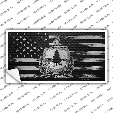 Vermont Carbon Fiber Novelty Sticker Decal