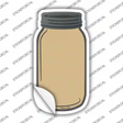 Gold Novelty Mason Jar Sticker Decal