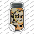 Front Porch Sittin Novelty Mason Jar Sticker Decal