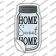 Home Sweet Home Gray Novelty Mason Jar Sticker Decal
