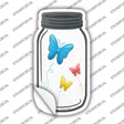 Colorful Butterflies Novelty Mason Jar Sticker Decal