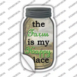 Farm Happy Place Novelty Mason Jar Sticker Decal
