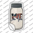Love New York Silhouette Novelty Mason Jar Sticker Decal