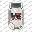 Love Tennessee Silhouette Novelty Mason Jar Sticker Decal