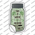 Murder Vegetables Novelty Mason Jar Sticker Decal