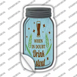 In Doubt Drink A Stout Novelty Mason Jar Sticker Decal