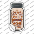 Selectively Social Novelty Mason Jar Sticker Decal