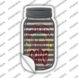 Spoiler Alert Corrugated Gray Novelty Mason Jar Sticker Decal