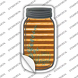 Simply Blessed Corrugated Orange Novelty Mason Jar Sticker Decal