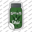 Get High Ohio Green Novelty Mason Jar Sticker Decal