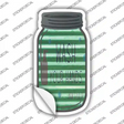 Wash Your Hands Green Corrugated Novelty Mason Jar Sticker Decal