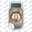O Bulb Lettering Novelty Mason Jar Sticker Decal
