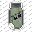 Marijuana Mama Novelty Mason Jar Sticker Decal