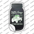 Dads Garage Green Truck Novelty Mason Jar Sticker Decal