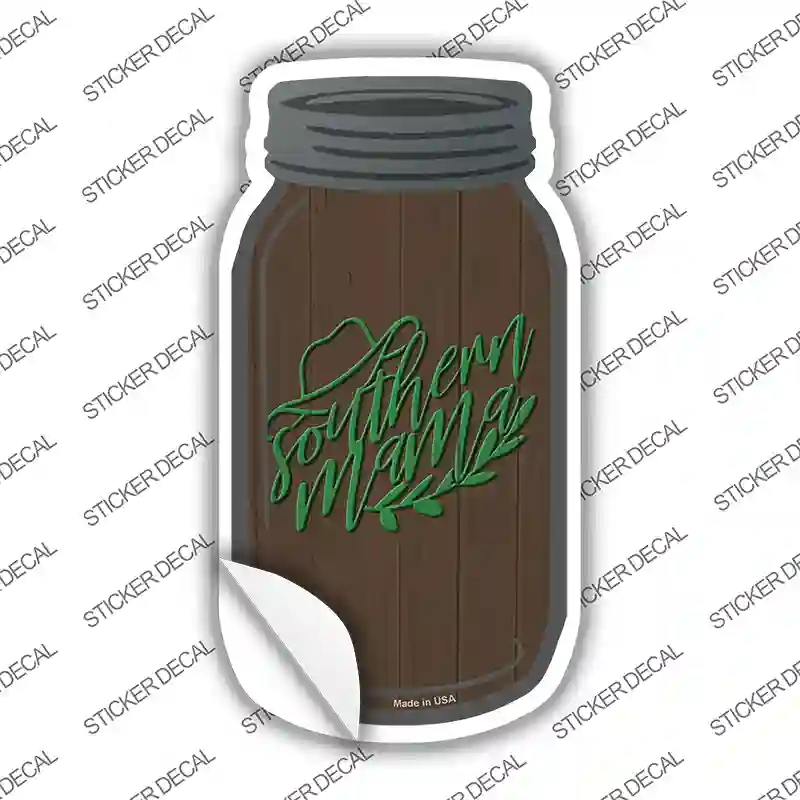 Southern Mama Novelty Mason Jar Sticker Decal