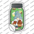 Gnome With Chocolate Cupcake Novelty Mason Jar Sticker Decal