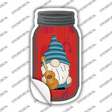 Gnome With Guitar Novelty Mason Jar Sticker Decal