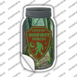 Certified Bigfoot Hunter Novelty Mason Jar Sticker Decal