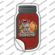 Fall Is My Favorite Red Novelty Mason Jar Sticker Decal