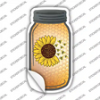 Sunflower Bee Petals Novelty Mason Jar Sticker Decal