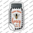 Farm Fresh Honey Black Plaid Novelty Mason Jar Sticker Decal