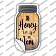 Oh Honey I Am Mom Novelty Mason Jar Sticker Decal
