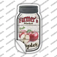 Apples Farmers Market Novelty Mason Jar Sticker Decal