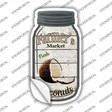 Coconuts Farmers Market Novelty Mason Jar Sticker Decal