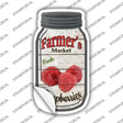 Raspberries Farmers Market Novelty Mason Jar Sticker Decal